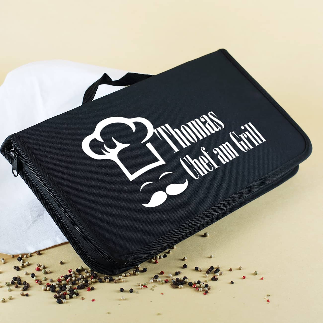 Tasche mit zwei Zeilen Text nach Wunsch personalisiert