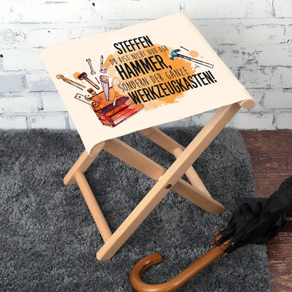 Klapphocker mit Kompliment