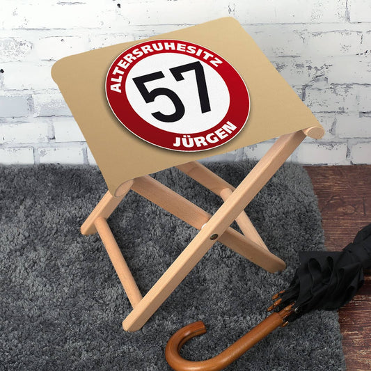 Klapphocker mit Namen zum Geburtstag
