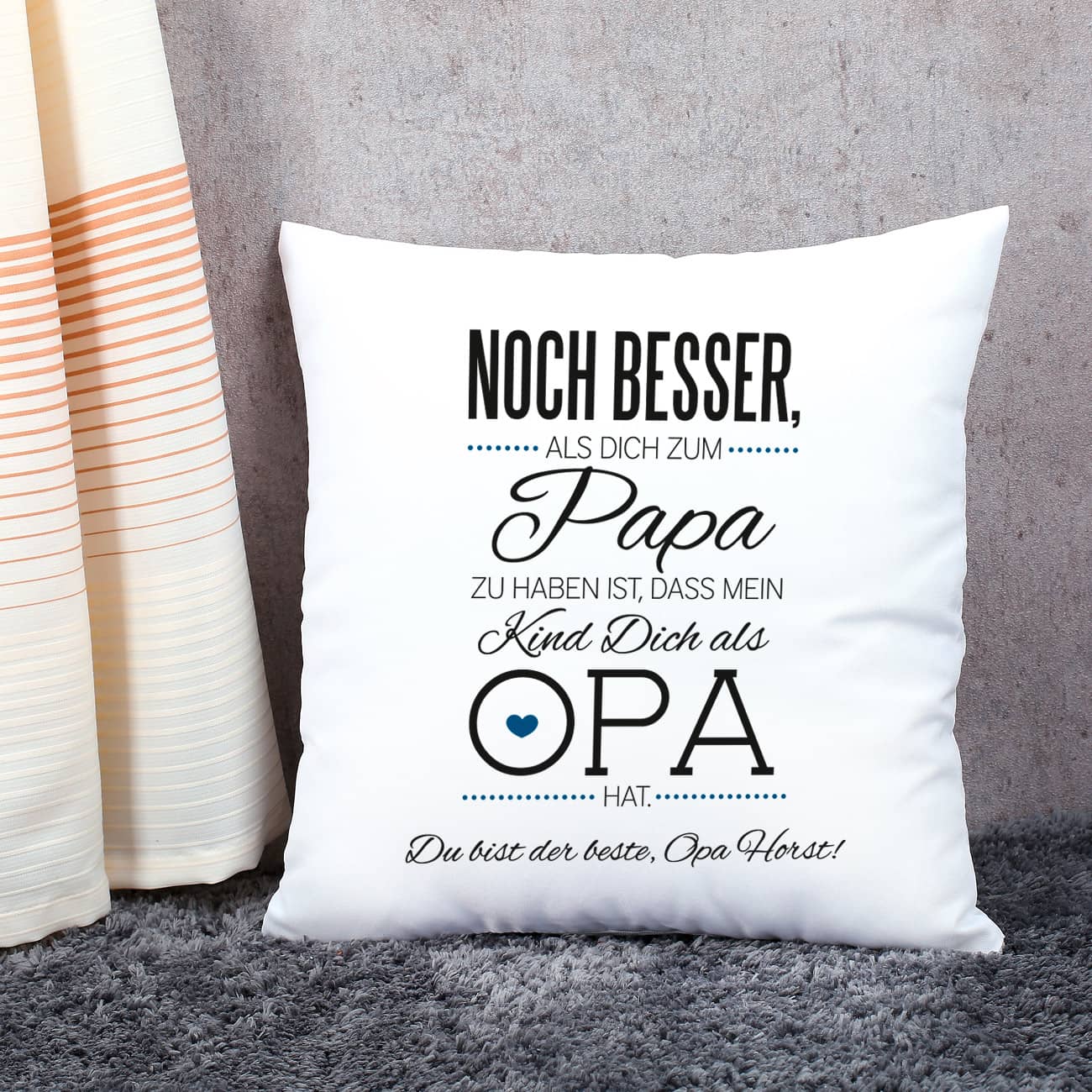 Kissen für den Opa - mein Kind