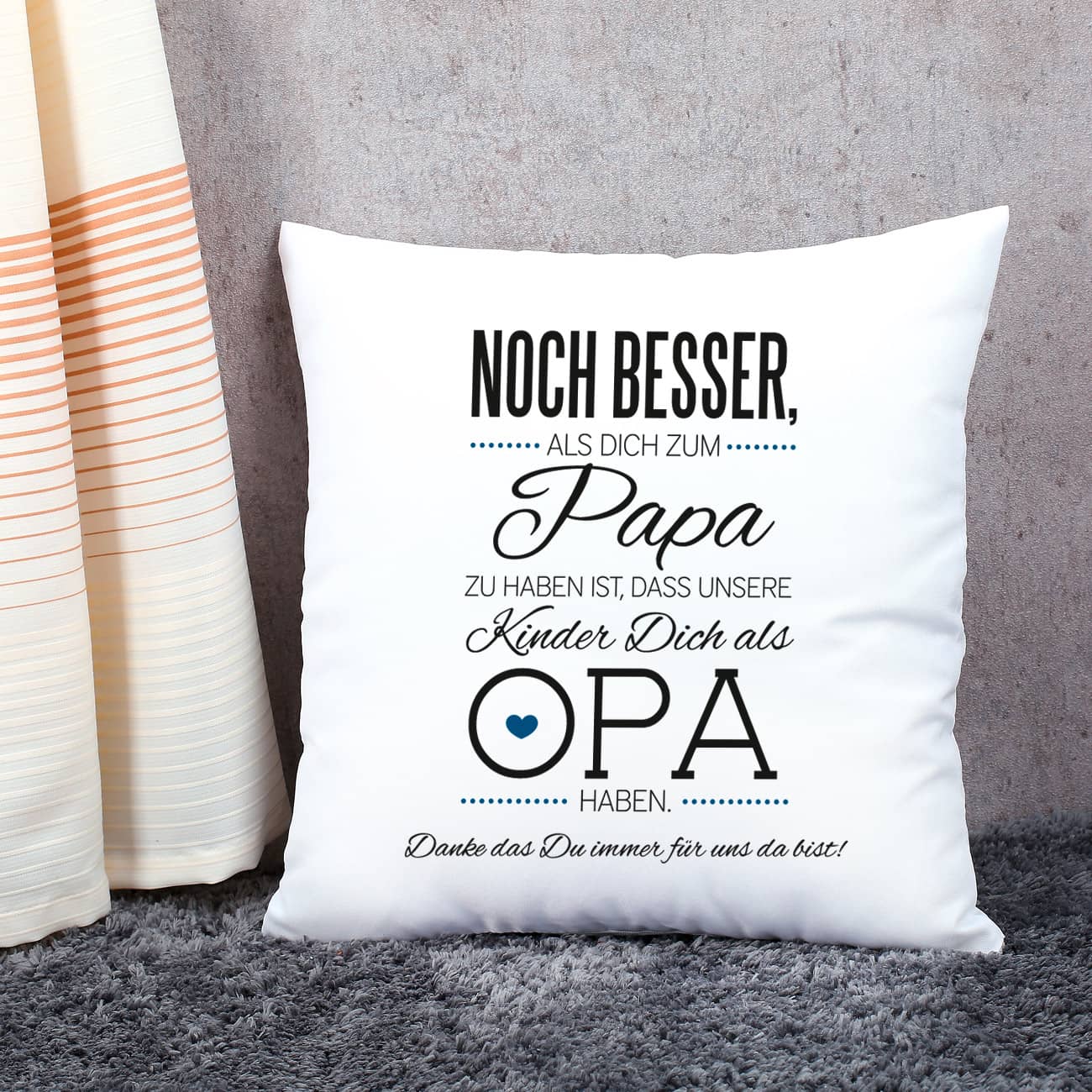 Kissen für den stolzen Opa - unsere Kinder