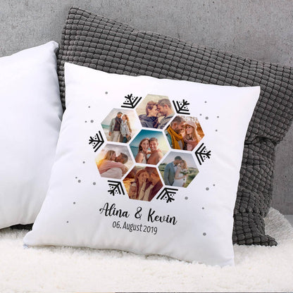 Fotogeschenk mit 7 Fotos und zwei Zeilen Text als Personalisierung