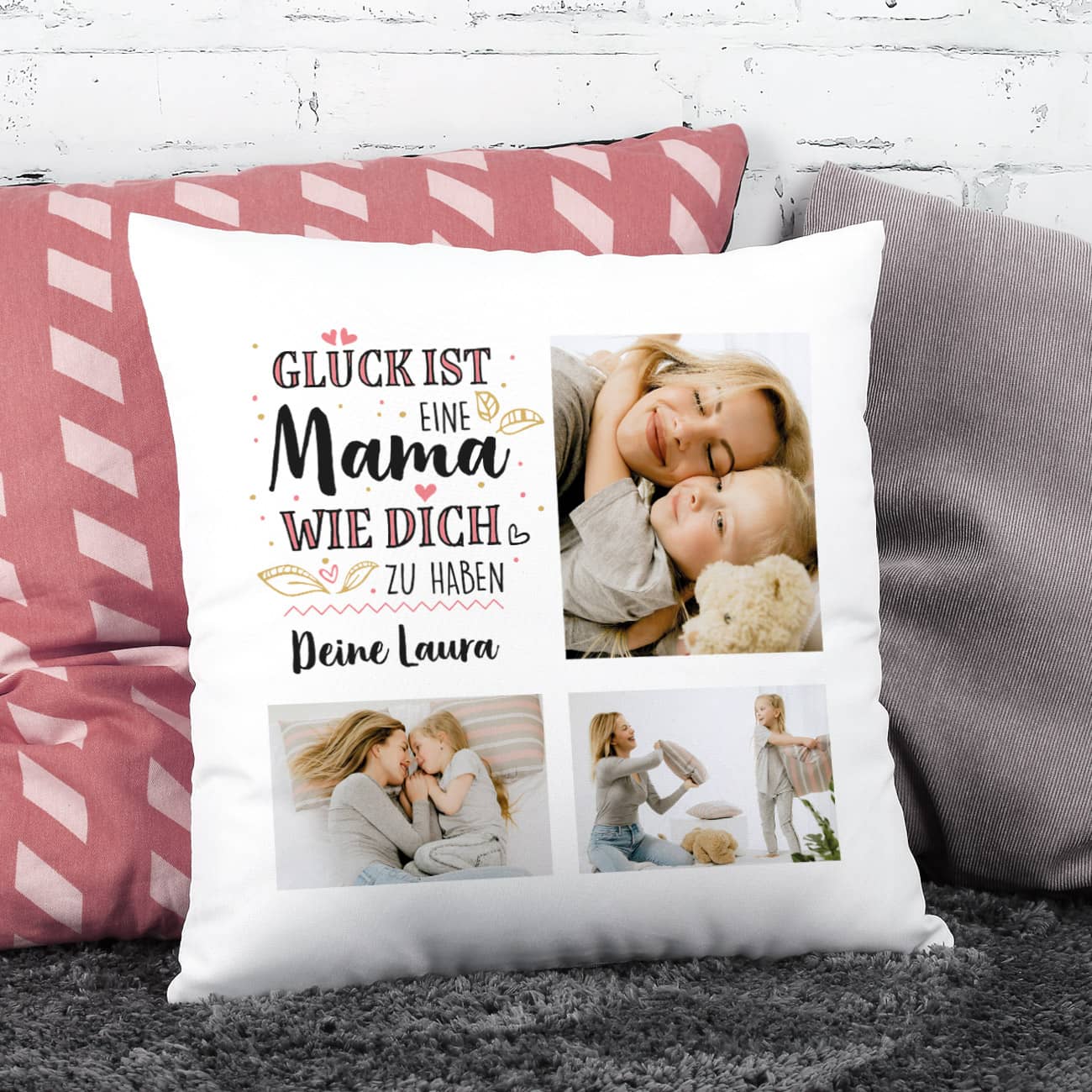 Muttertagsgeschenk Glück ist, eine Mama wie dich zu haben