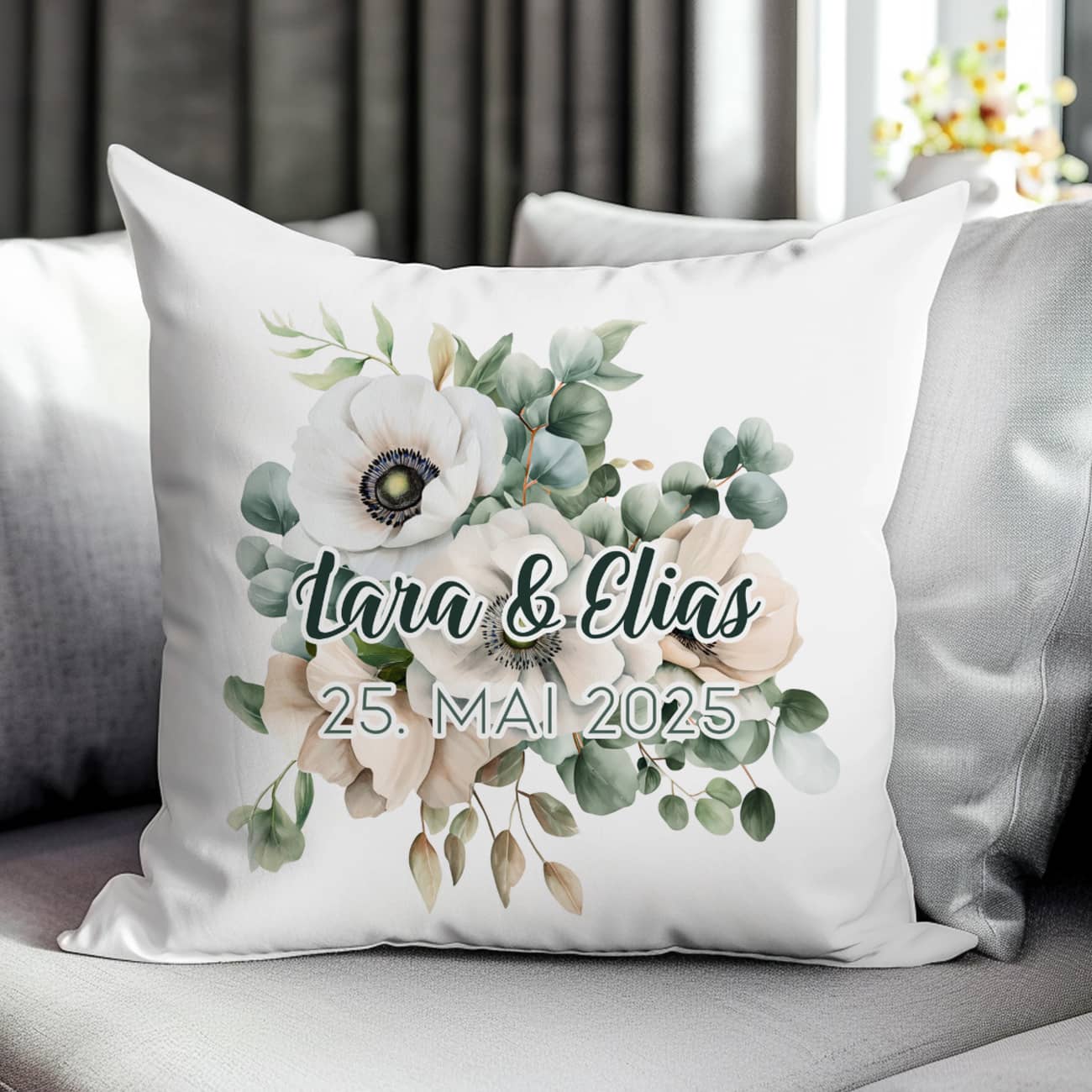 Blumenkissen zur Hochzeit