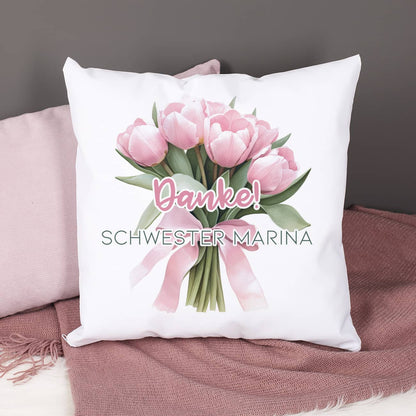 Blumenkissen Danke