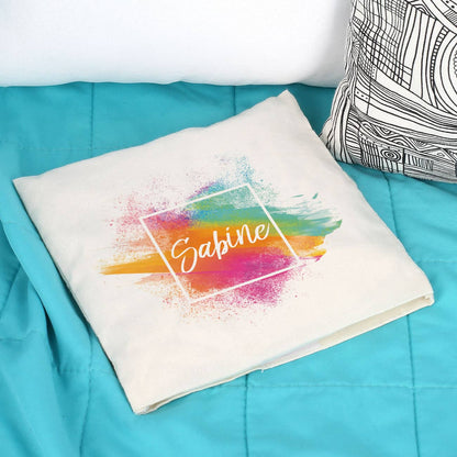 Kirschkernkissen mit Watercolor Hintergrund und Wunschname