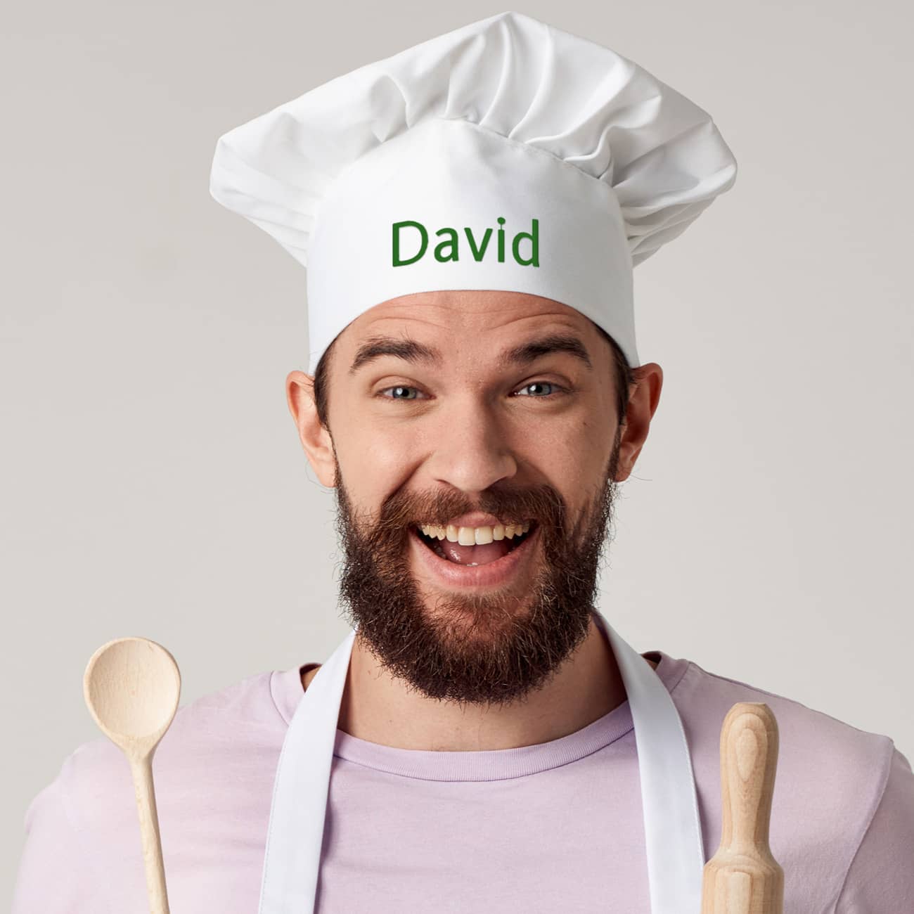 Persönlich bestickte Kochmütze für Hobbyköche