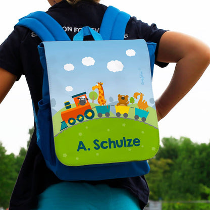  Kinderrucksack mit Lok und Name