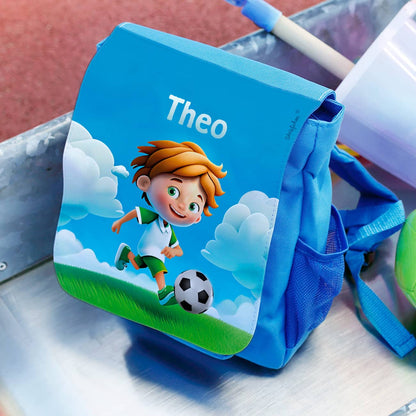 Fußball-Rucksack mit Name für kleine Ballfreunde ab 3 Jahren