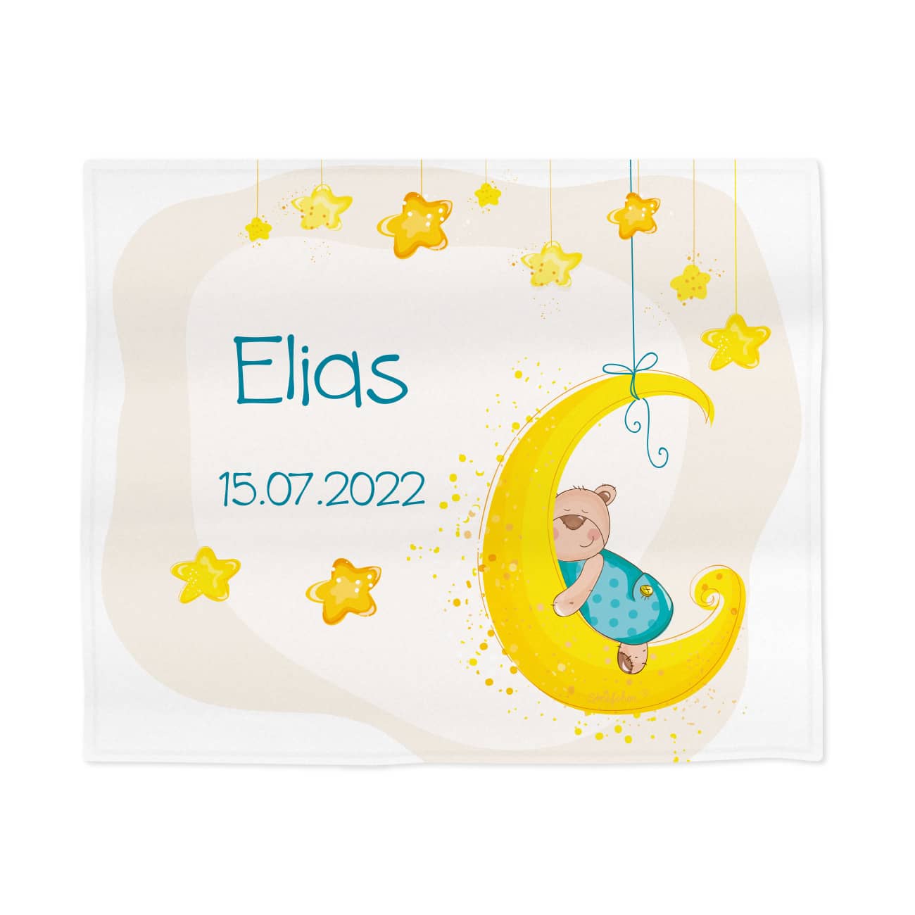 Mit Name und Datum nach Wunsch bedruckt