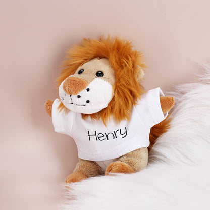 Kuschel Löwe mit Namens T-Shirt