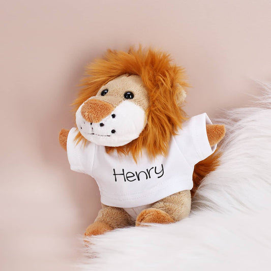 Kuschel Löwe mit Namens T-Shirt