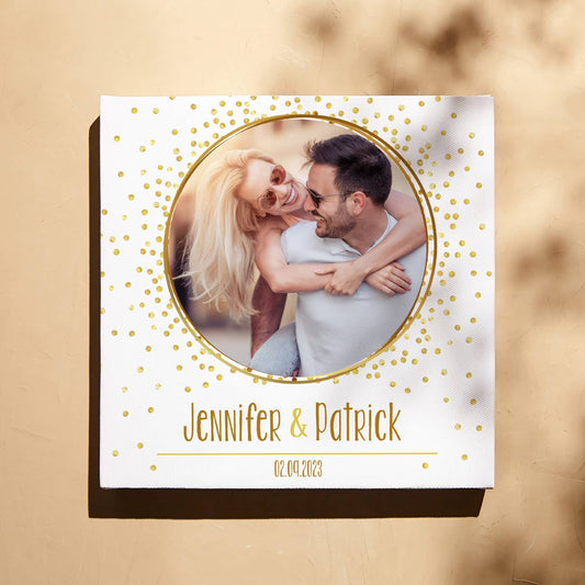 Quadratische Fotoleinwand für Paare