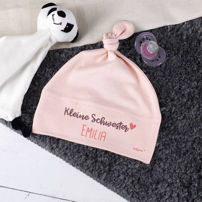 Babymütze mit Aufdruck