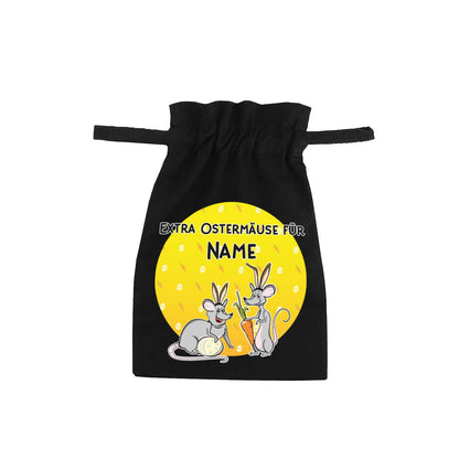 Geldsäckchen zu Ostern mit Ostermäusen und Ihrem Wunschnamen