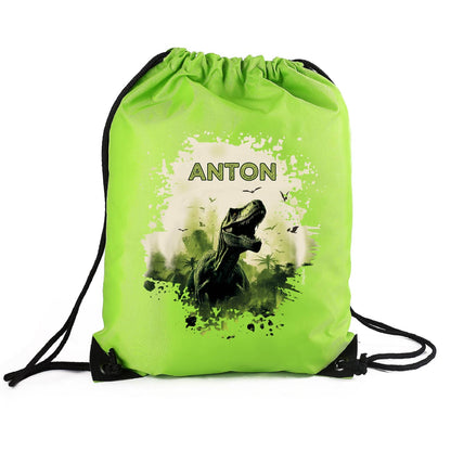 Tyrannosaurus - Dino Sportbeutel mit Name