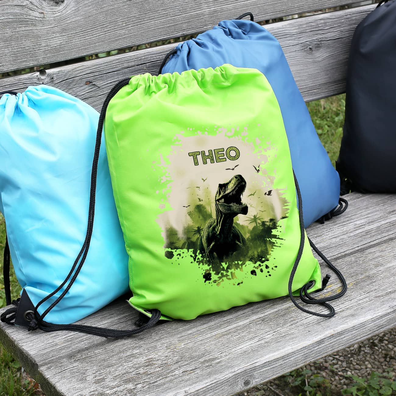 Tyrannosaurus - Dino Sportbeutel mit Name