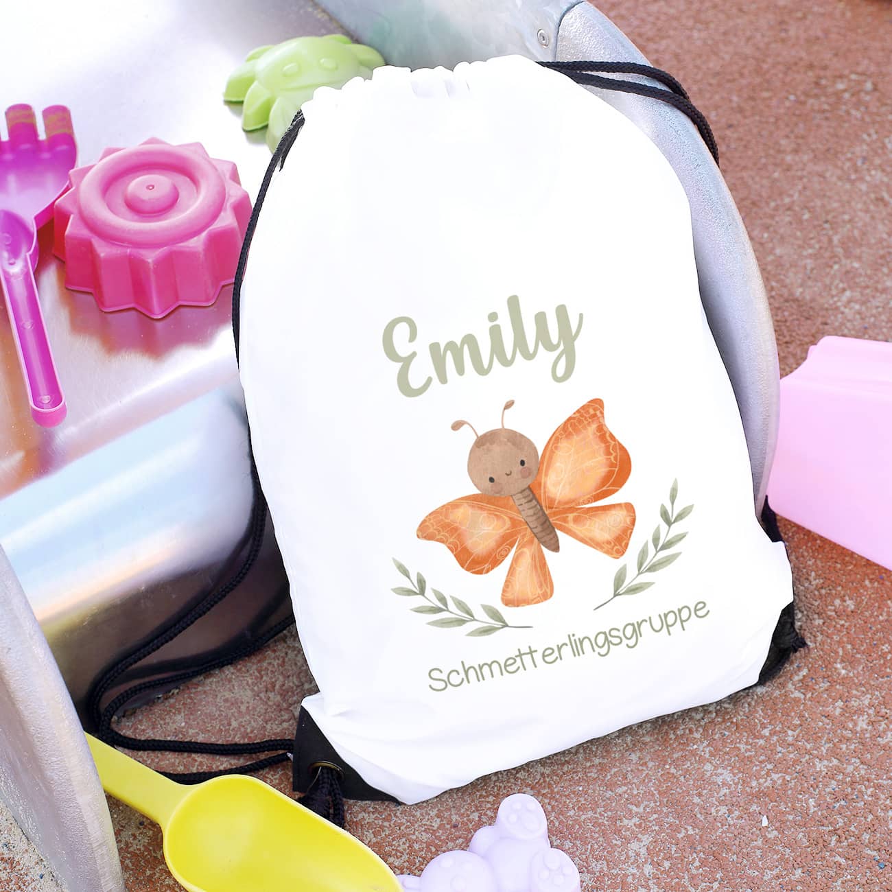 Wäschebeutel für Wechselkleidung mit Tiermotiv & Name bedruckt