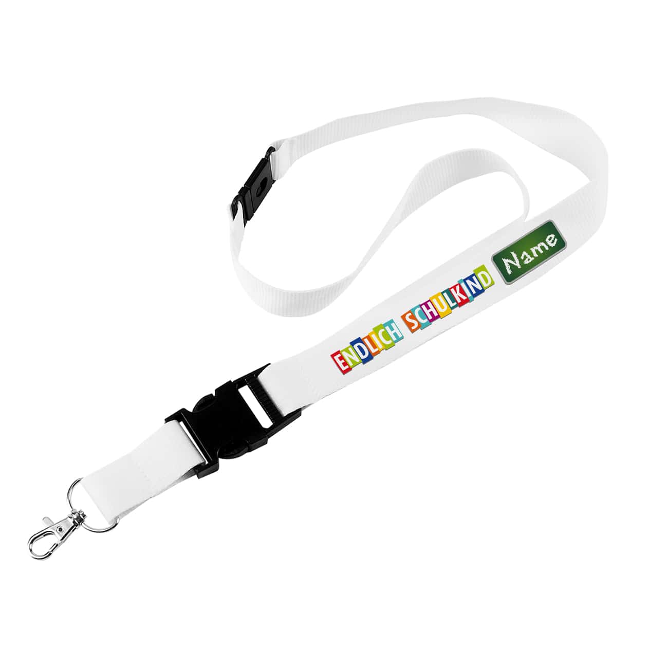 Endlich Schulkind - Schlüsselband mit Name