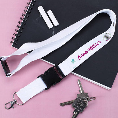 Praktisches Schlüsselband mit hübschen Pferdemotiv