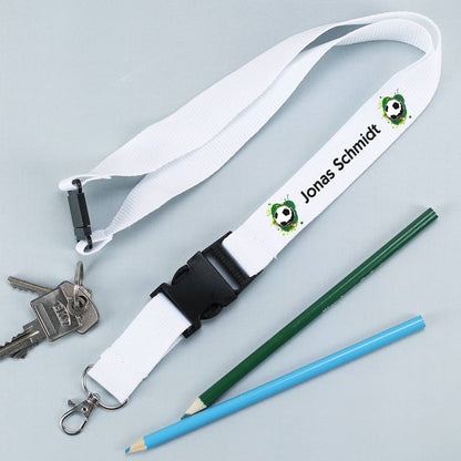 Fußballer - Schlüsselband mit Name