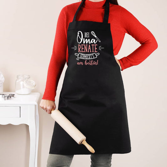Personalisierte Schürze mit Name für Ihre Oma