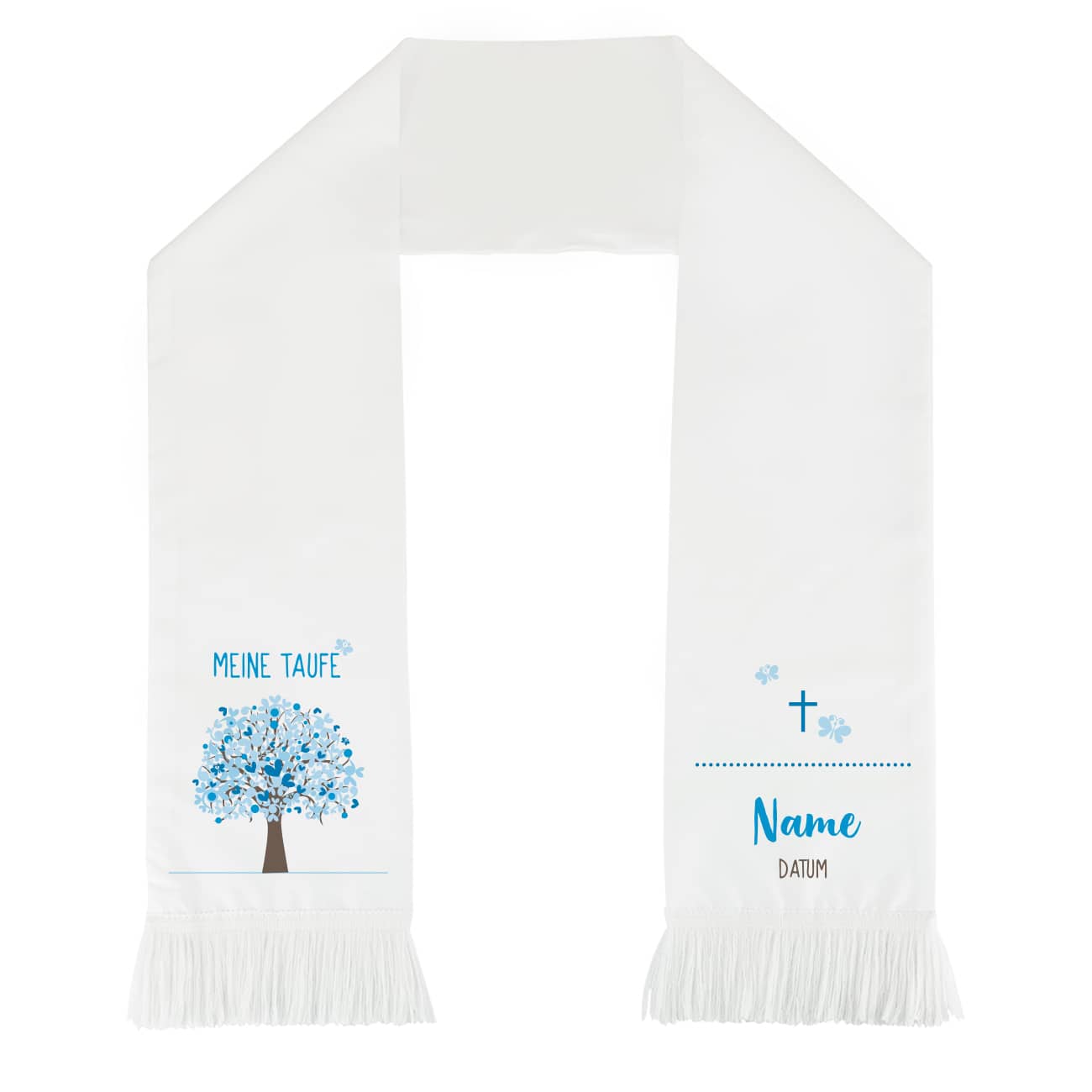 Individueller Taufschal für Jungs