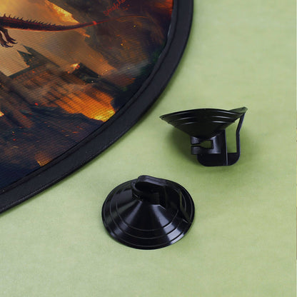 Auto-Sonnenschutz für Kinder mit Drache und Name gestaltet