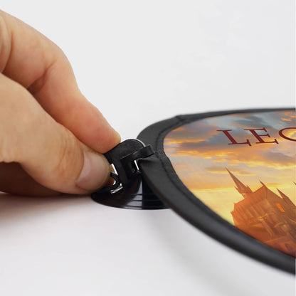 Auto-Sonnenschutz für Kinder mit Drache und Name gestaltet