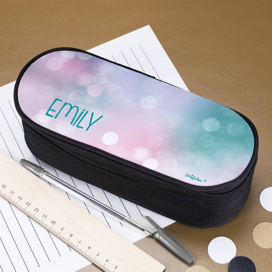 Stiftebox mit Mädchenmotiv und Name