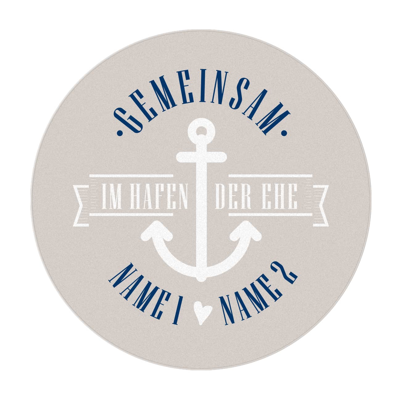 Name 1 und Nam 2 nach Wunsch personalisiert