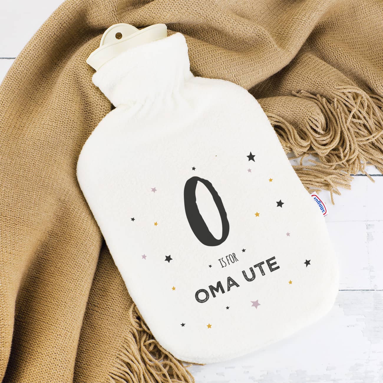 Persönliche Wärmflasche für die Oma