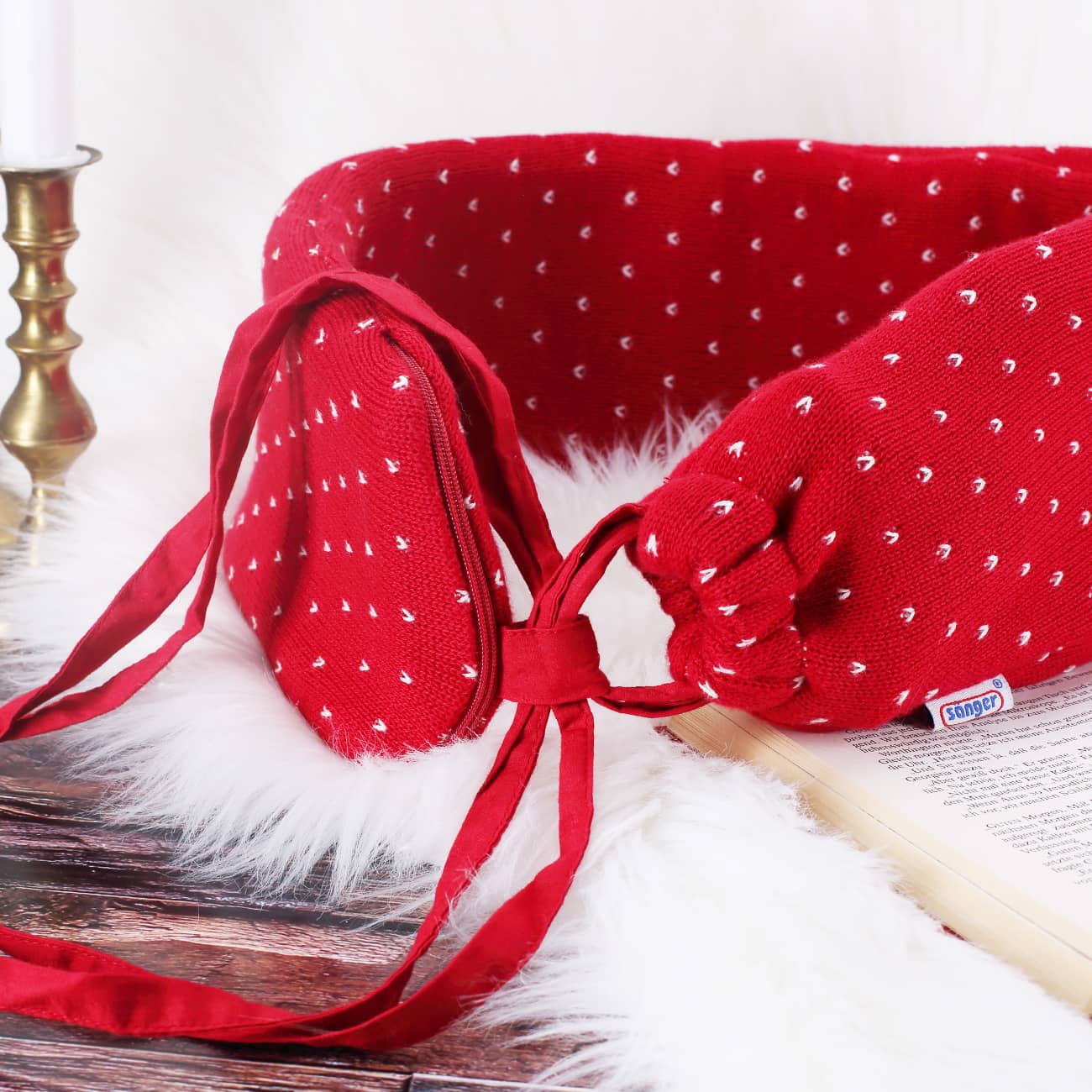 Mit Bändern zum Umbinden