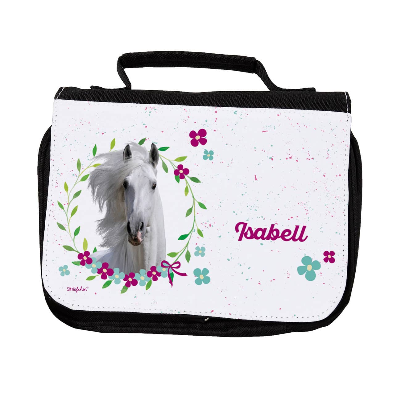 Kinder-Waschtasche mit Schimmel und Name