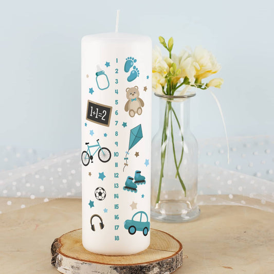 Lebenslicht - Geburtstagskerze für Jungen