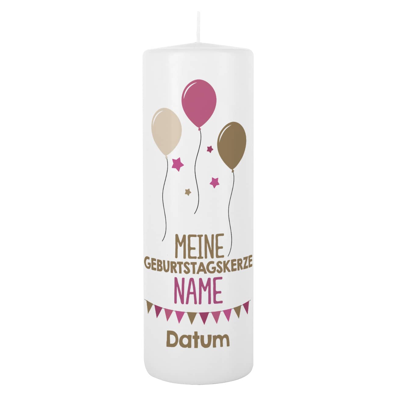 Lebenslicht - Geburtstagskerze für Mädchen