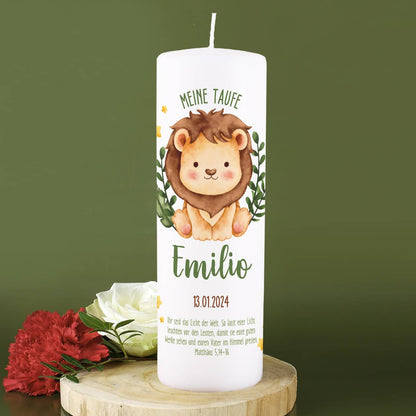 Personalisiert mit Name, Datum, Taufspruch & Quelle