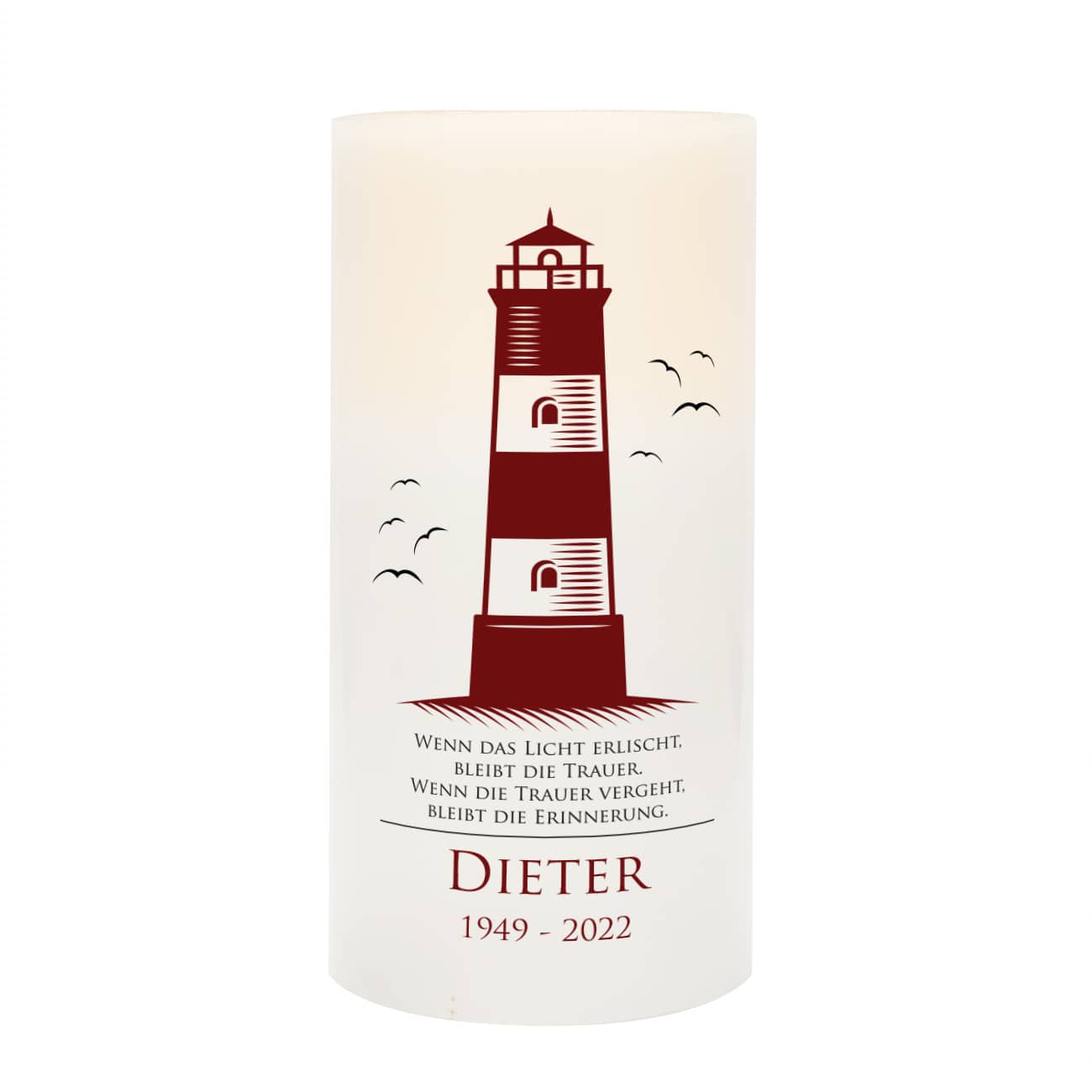 Personalisierung mit Name und Datum