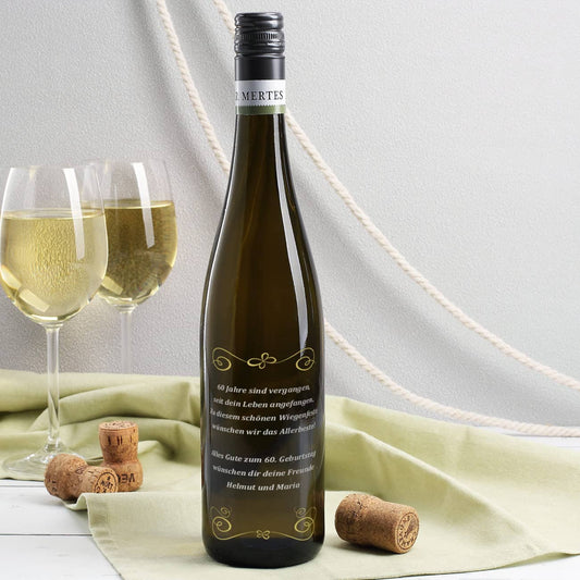 Weißwein mit Wunschgravur
