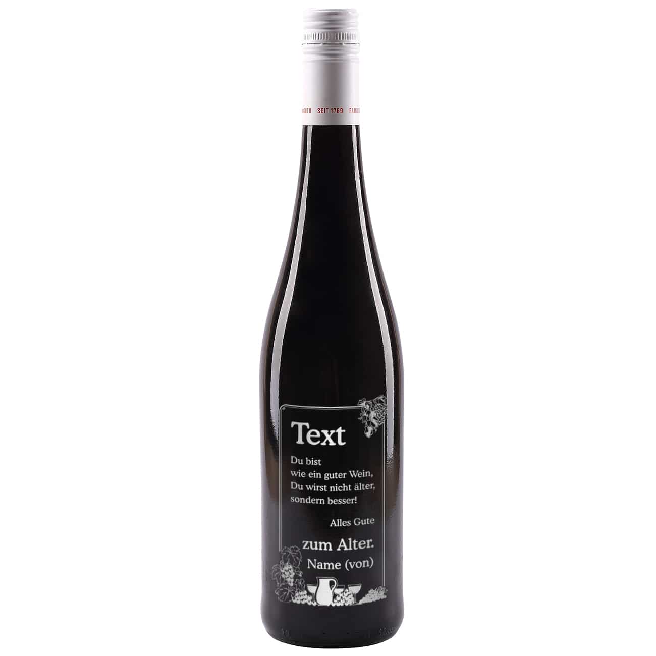 Mit Ihren Angaben graviert