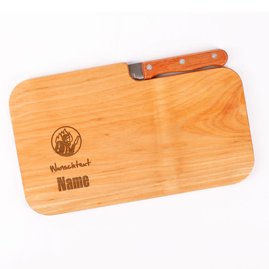 Schneidebrett Feuerwehr Name graviert