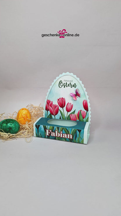 Lindt Goldhase mit personalisierter Verpackung als Geschenk zu Ostern