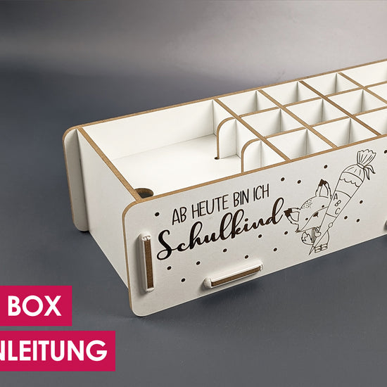 Aufbauanleitung personalisierte Utensilien Box Ede