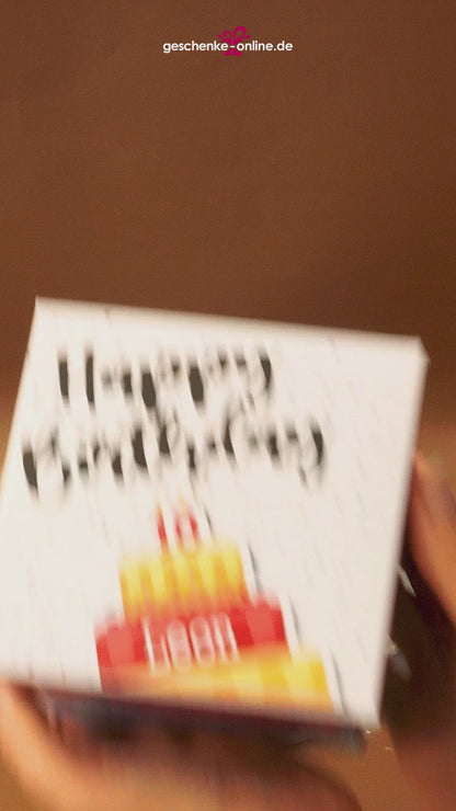 Überraschungsbox Explosionsbox Geldgeschenk zum 18. Geburtstag mit 3D Elementen