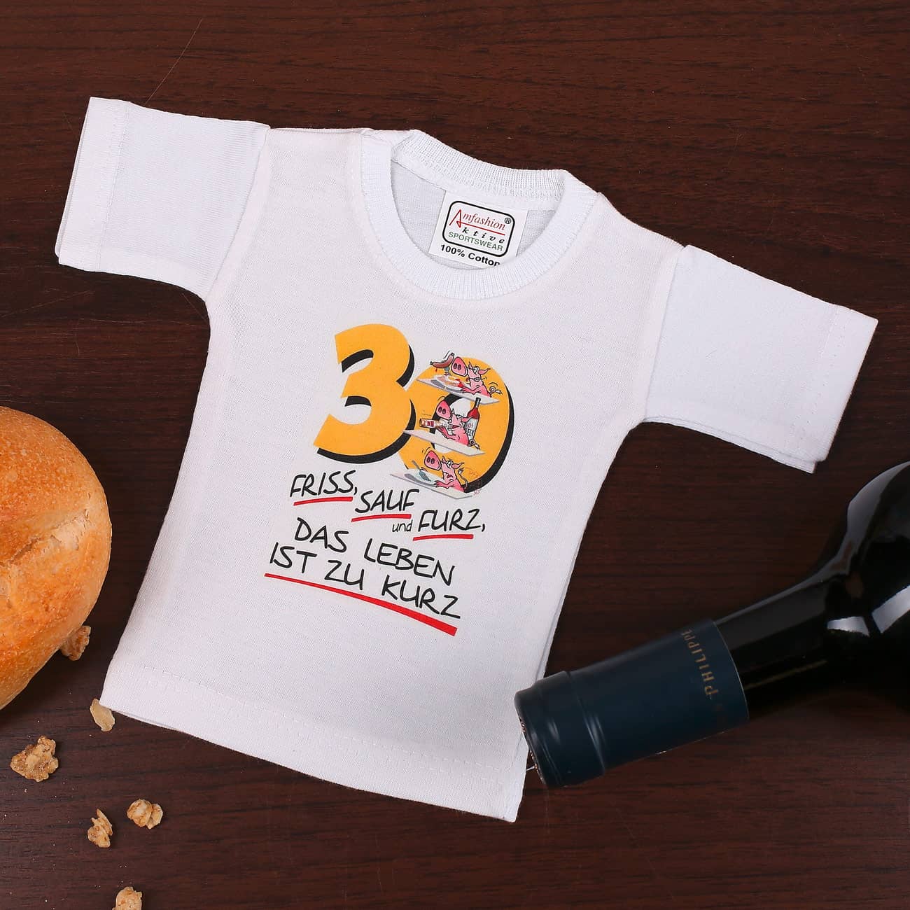 Flaschenshirt - 18 x 11 cm