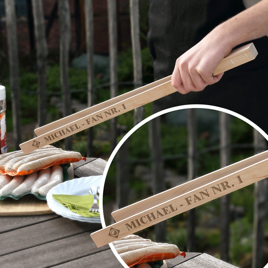 Grillzange mit SC Leinefelde Vereinslogo und Wunschtext