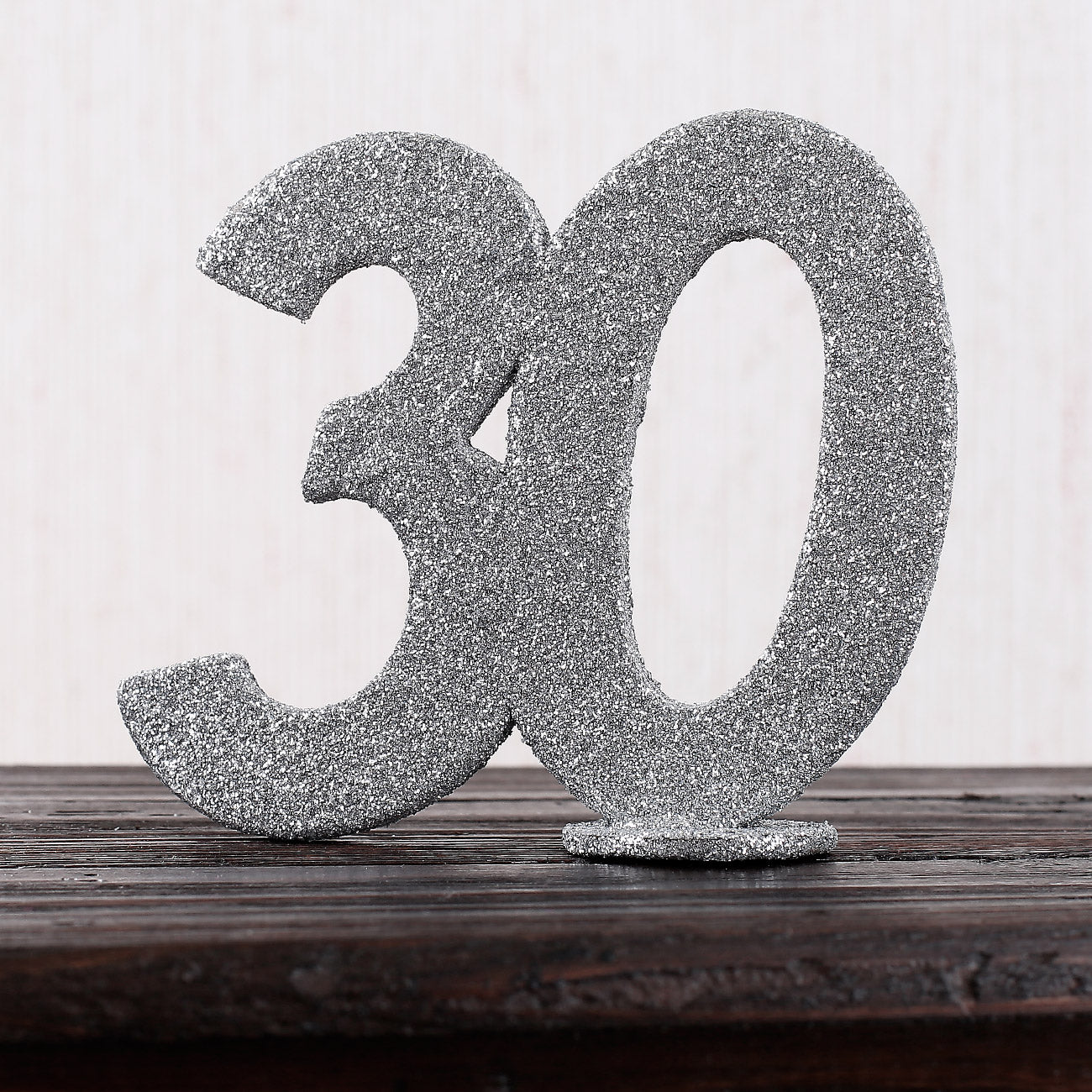 Silberne Dekozahl 30