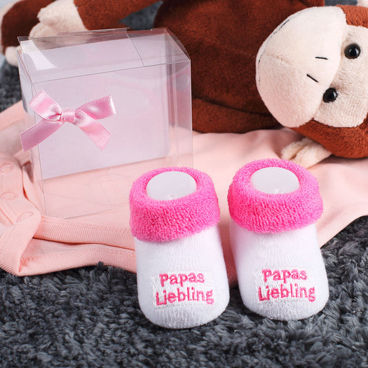 Babys erste Söckchen - Papas Liebling in rosa