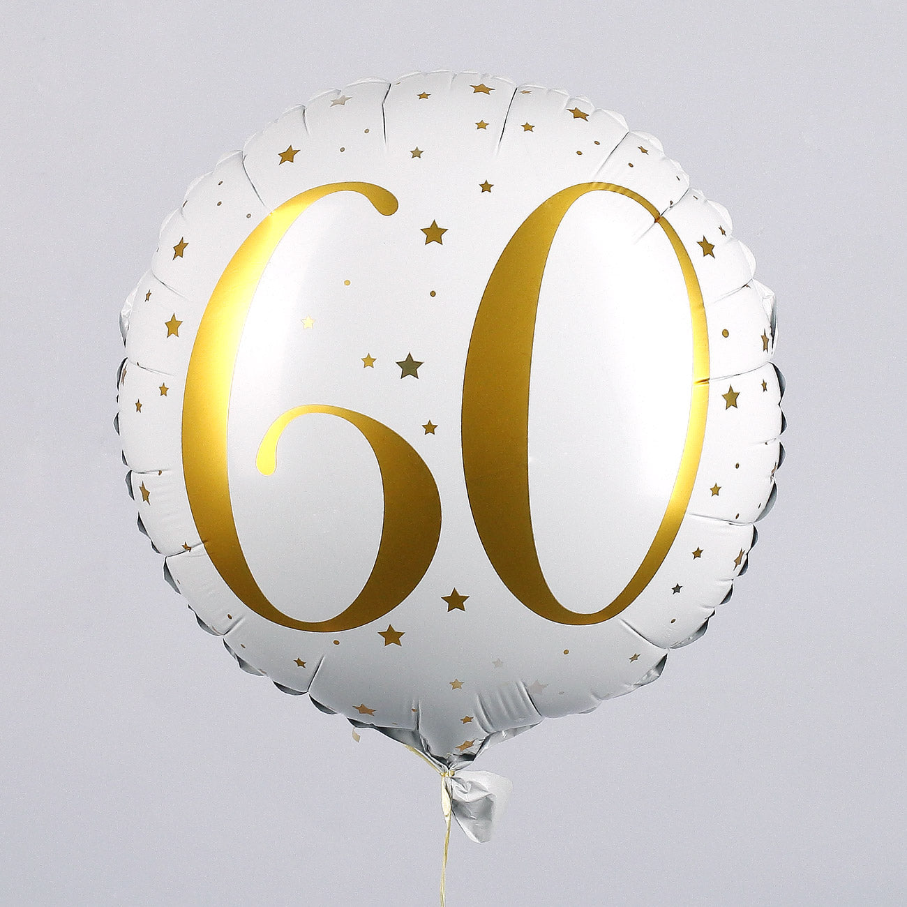 Folienballon zum 60. Geburtstag in weiß