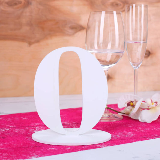 Zahl 0 für Ihre Tischdekoration